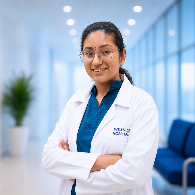 Portrait of Dr Naga Divya Bharti, Anaesthesiology specialist at Wellness Hospitals